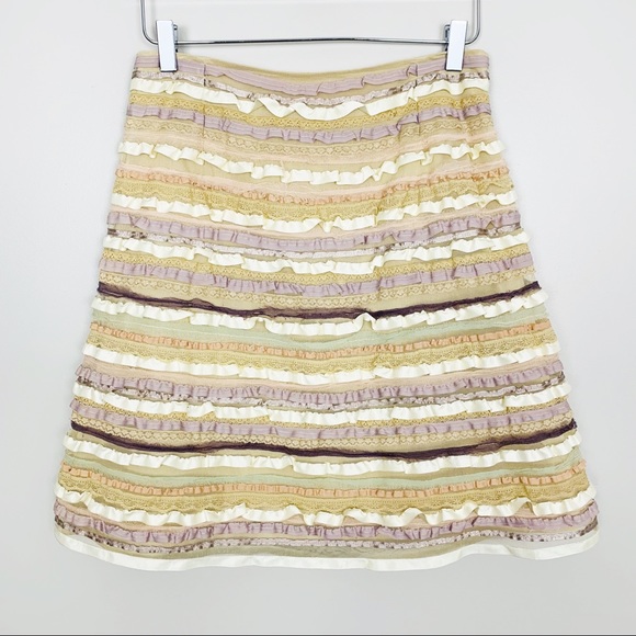 Anthropologie Dresses & Skirts - ANTHROPOLOGIE Lace Tiered Ruffle Skirt 6 Boho